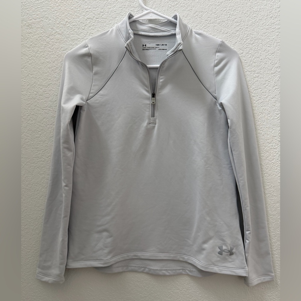 Under Armour Light Gray Quarter Zip Pullover